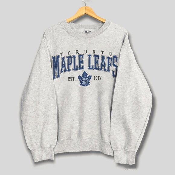 Vintage Toronto Maple Leafs Hockey Sweatshirt, Retro NHL Maple Leafs Shirt Tee - Picture 1 of 2